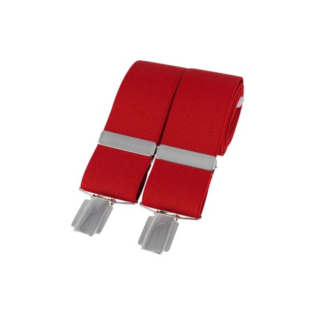Red Silver Clip Braces #BR-005