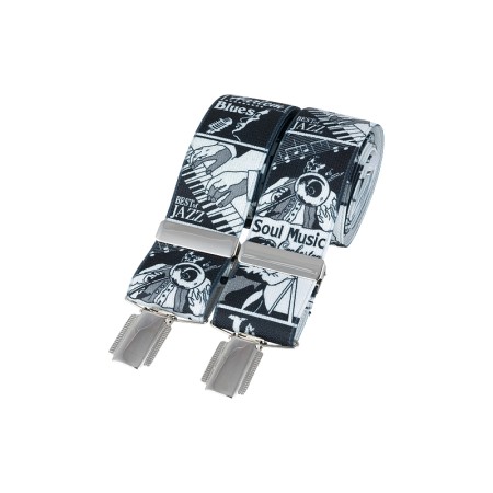White Music Jazz Braces #BR-015