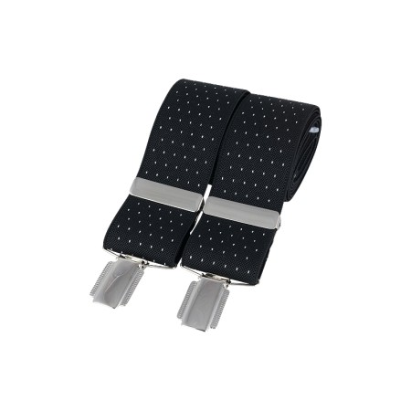 Black Pin Dot Braces #BR-018