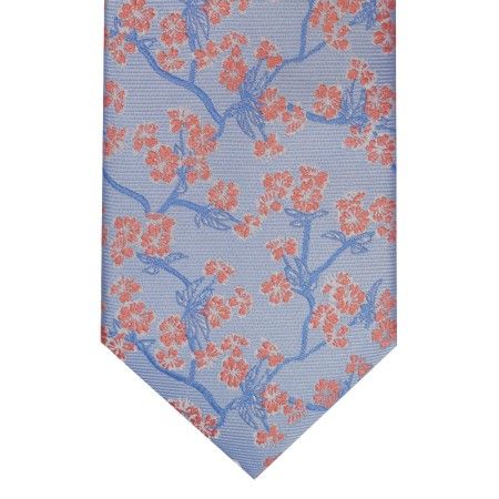 Blue Budding Branch Tie #F1598/3