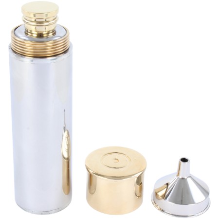 Silver Gun Cartridge Hip Flask #HF-10