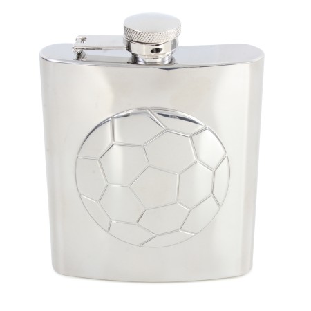 Silver Football Stainless Steel Hip Flask #HF-11