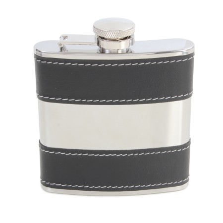 Black Stainless Steel Hip Flask #HF-14