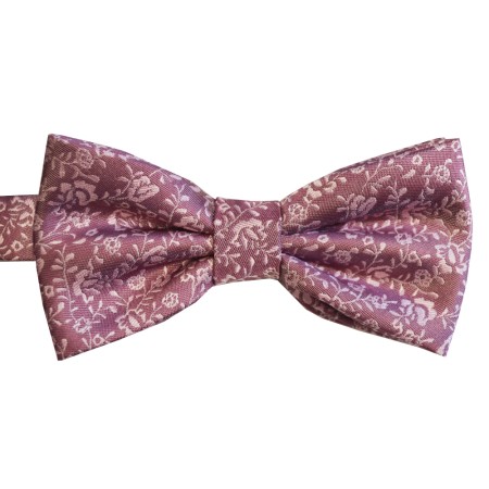 Pink Nightvine Woven Bow Tie #ROBB014/1