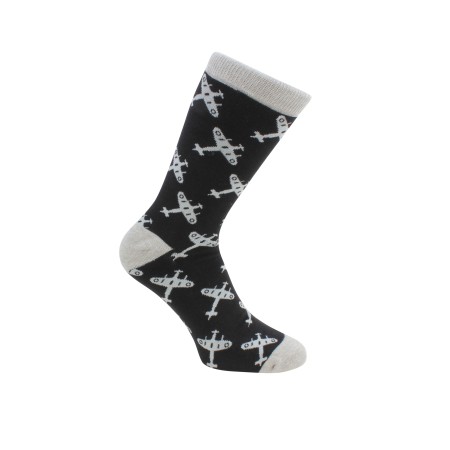 Black Spitfire Socks #S-02