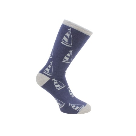 Blue Yacht Socks #S-04