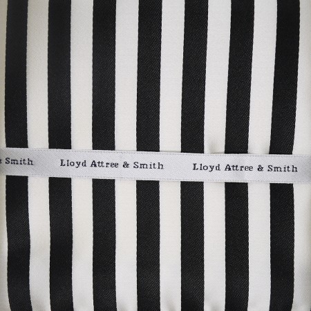Black and White Stripe Printed Pocket Hankie #TPH3724/2