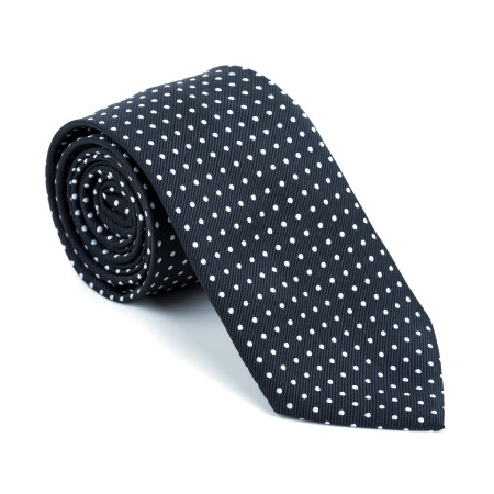 Black Polka Dot Tie