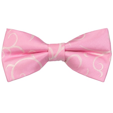 Light Pink Modern Scroll Wedding Bow Tie #AB-BB1002/3
