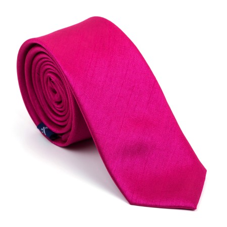 Festival Fuchsia Shantung Slim Tie