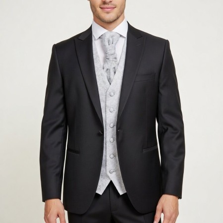 Silver Budding Paisley Waistcoat #AB-WWA1003/8 ##LS