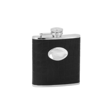 Black Stainless Steel Hip Flask #HF-04