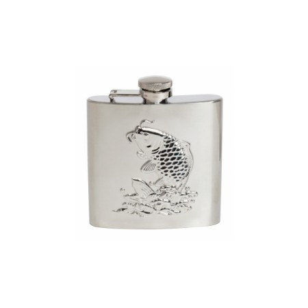 Silver Fish Stainless Steel Hip Flask #HF-05