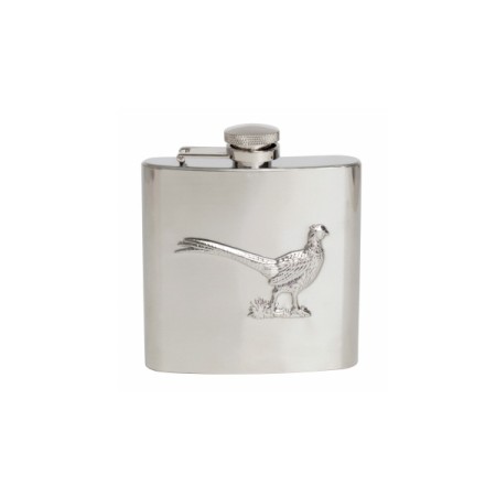 Silver Pheasant Stainless Steel Hip Flask #HF-08
