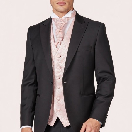 Peach Royal Swirl Wedding Waistcoat #AB-WWA1001/2 ##LS