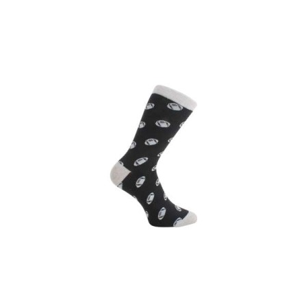 Black Rugby Socks #S-12