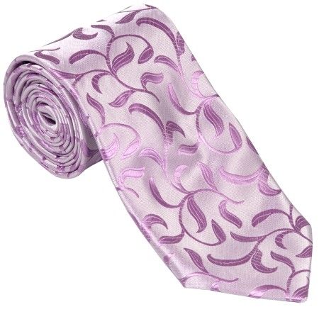 Lilac Vintage Vine Wedding Tie #AB-T1004/1