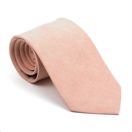 Peach Fuzz Suede Tie