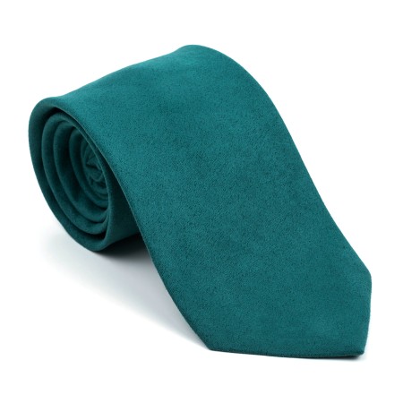 Bottle Green Suede Tie