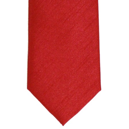 Tomato Red Shantung Wedding Tie #T1867/5