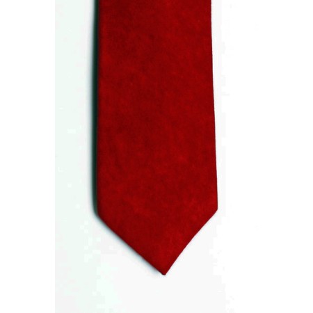 Red Suede Effect Tie #T1869/8