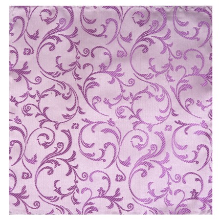 Lilac Swirl Leaf Wedding Pocket Square #AB-TPH1000/8