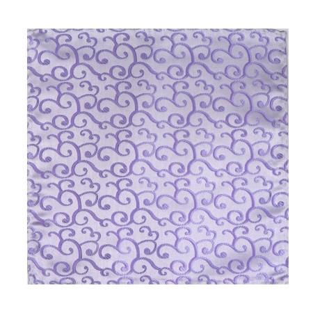 Lilac Royal Swirl Wedding Pocket Square #AB-TPH1001/1