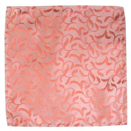 Coral Vintage Vine Wedding Pocket Square #AB-TPH1004/2