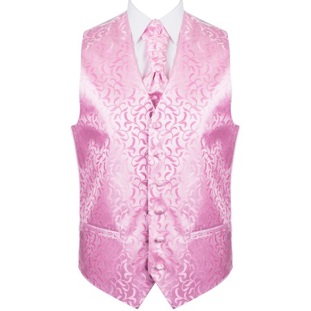 Pink Vintage Vine Formal Waistcoat #AB-WW1004/4