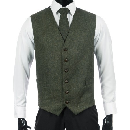Blue Flecked Tweed Waistcoat #W106/2