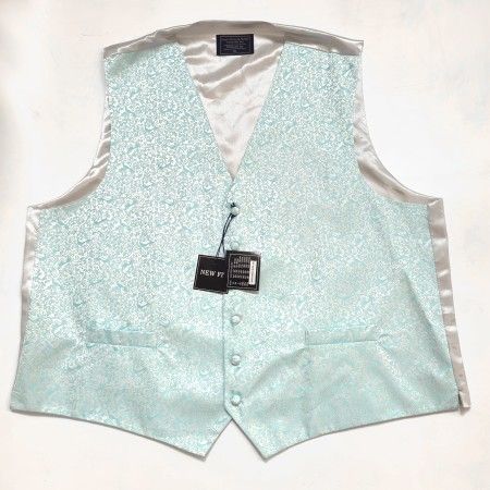 Turquoise Peacock Regular Waistcoat XXXL 52-54 #WW1909X/4