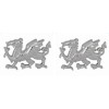 Silver Welsh Dragon Sterling Silver Cufflinks #70-1080