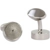 Silver Round Centre Point David Aster Cufflinks #80-1012