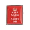 Red Keep Calm and Carry On Cufflinks #90-1541