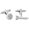 Golf Ball and Tee Cufflinks