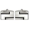 Silver Rhodium Plated Cufflinks #90-1139