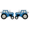 Blue Tractor Rhodium Plated Cufflinks #90-1296