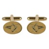 Silver Masonic Rhodium Plated Cufflinks #90-1383