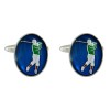 Blue Golfer Cufflinks #90-2310