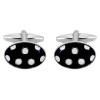 White Dots Cufflinks #90-4041