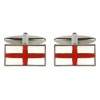 Silver St. George's Cross Cufflinks #90-4421