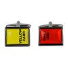 Red Football Cufflinks #90-4695