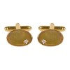 Gold CZ Star Gold Plated Cufflinks #90-9001