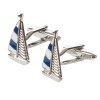 Blue and White Yacht Cufflinks