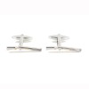Silver Shotgun Gold and Rhodium Plated Cufflinks #90-1565