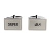 Silver Super Man Cufflinks #90-1568