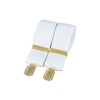 White Gold Clip Braces #BR-010