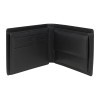 Black Real Leather Wallet #LW-11