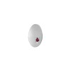 Silver Ruby Oval Tie Tac #T-1213