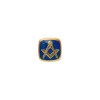 Blue Masonic Cushion Gold Plated Tie Tac #T-2826